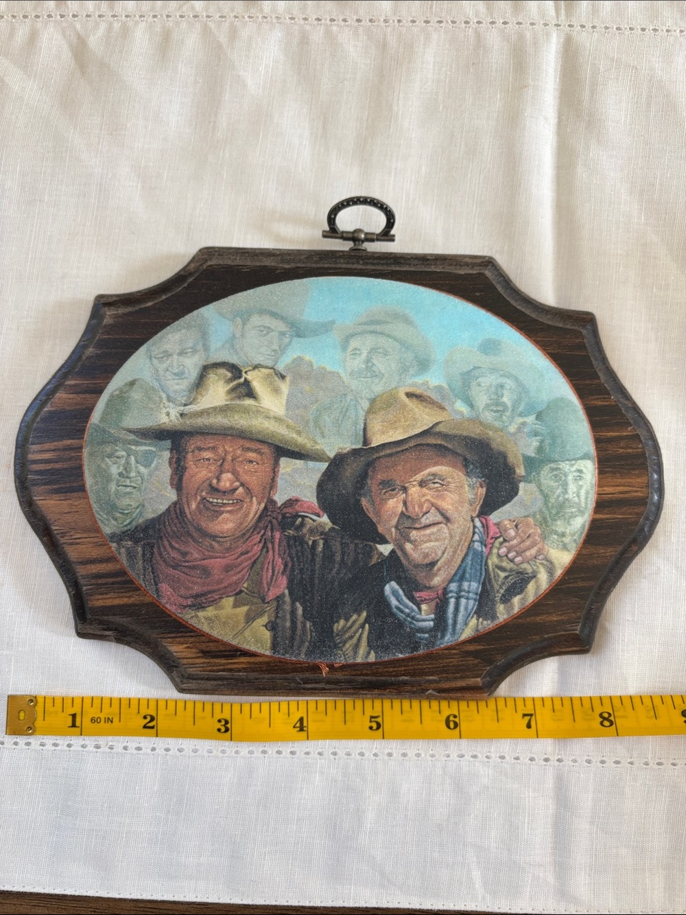 Vintage John Wayne Wooden Wall Art. “My Hero’s” by Walter Brennan Jr 1980’s - Picture 8 of 10